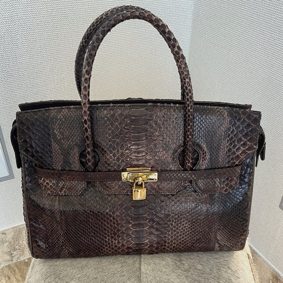 Jennifer Tattanelli Casini Handbags - CASSINI FIRENZE JENNIFER TATTANELLI PHYTON HANDBAG